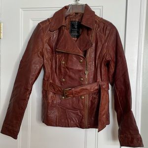 Guess Faux Leather Jacket sz s